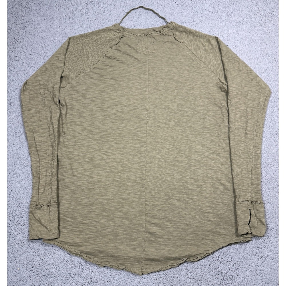 We The Free Shirt Womens Medium Green Long Sleeve Slub Thumbhole OB990140 - Picture 9 of 9